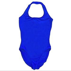 Danskin Halter Leotards in Royal Blue